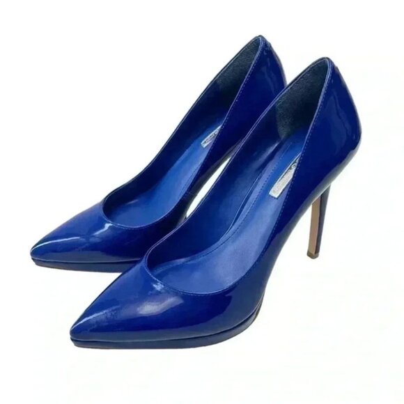 BCGBeneration Pointy Toe Pumps High Heel Platform Stilettos Cobalt Blue Size 7 - Picture 4 of 16